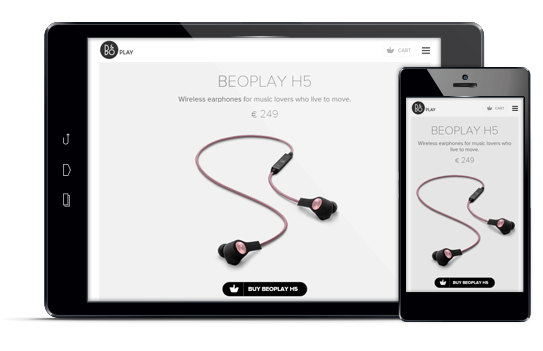 Beoplay - Diseño web responsive