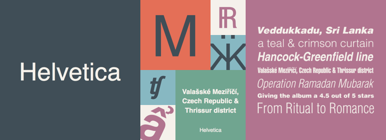 Google web font Helvetica